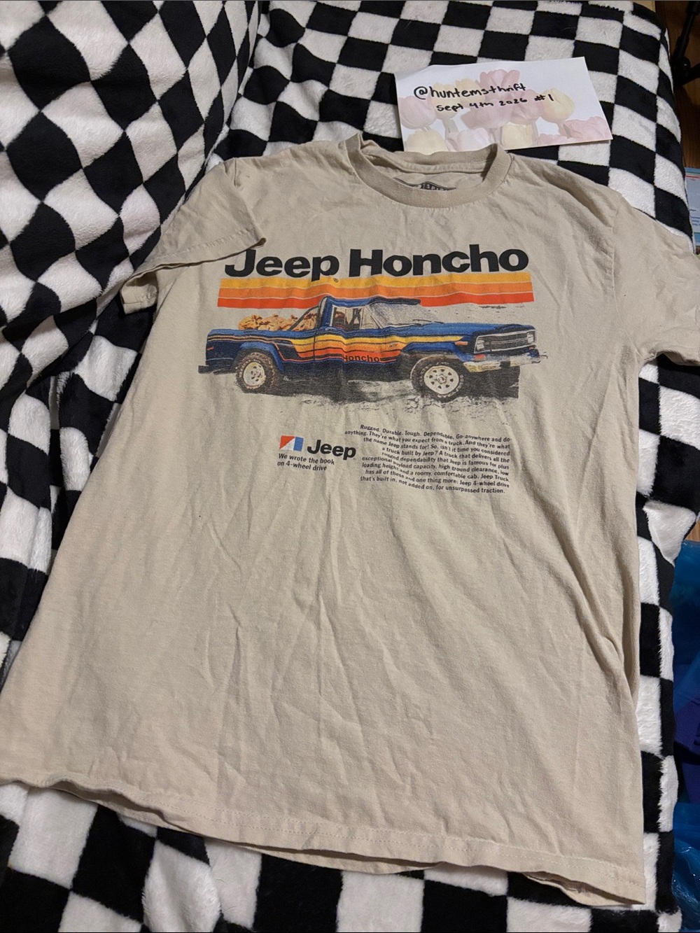 Men’s small Jeep honcho tshirt